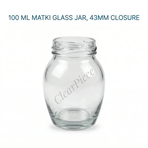 100 ml Matki Glass Jar 43mm Closure