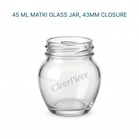 45 ml Matki Glass Jar 43mm Closure