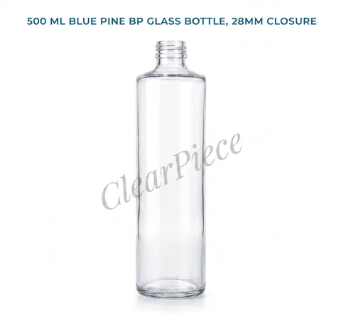 500 ml Blue Pine BP Glass Bottle, 28mm Closure