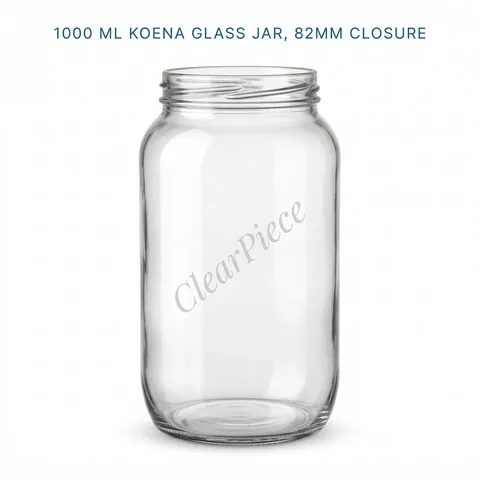 1000 ml Koena Glass Jar, 82mm Closure