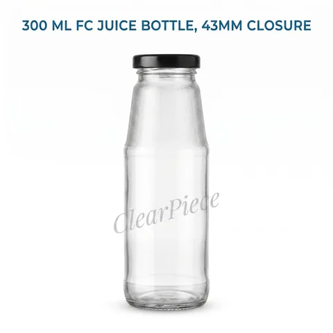 300 ml FC Juice Glass Bottle, 43mm Closure