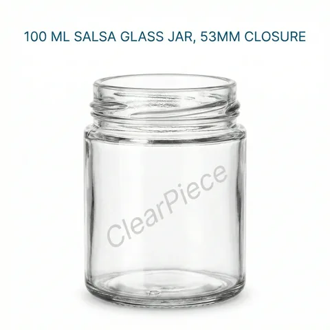 100 ml Salsa Glass Jar 53mm Closure