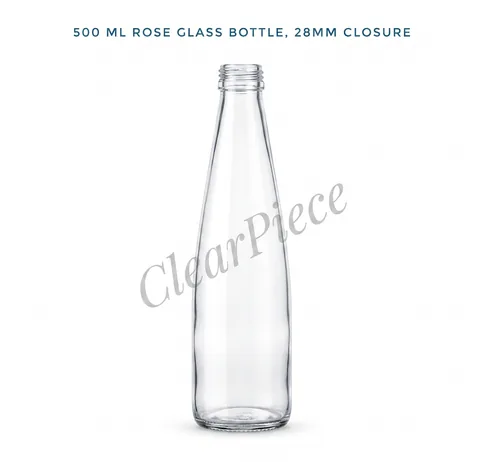500 ml Rose Glass Bottle, 28 mm Closure