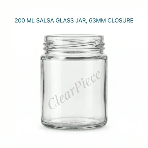 200 ml Salsa Glass Jar 63mm Closure