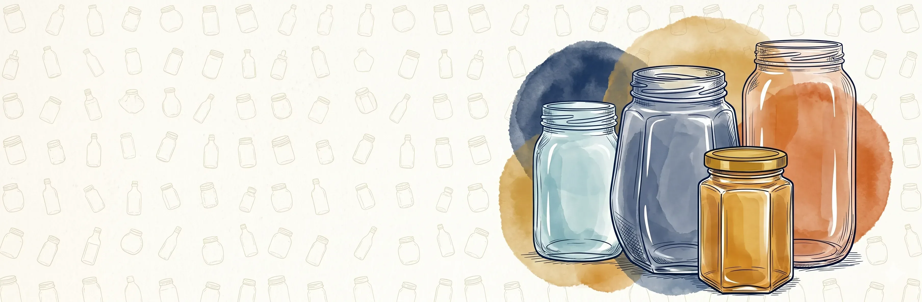 Pure Clarity Glass Jars